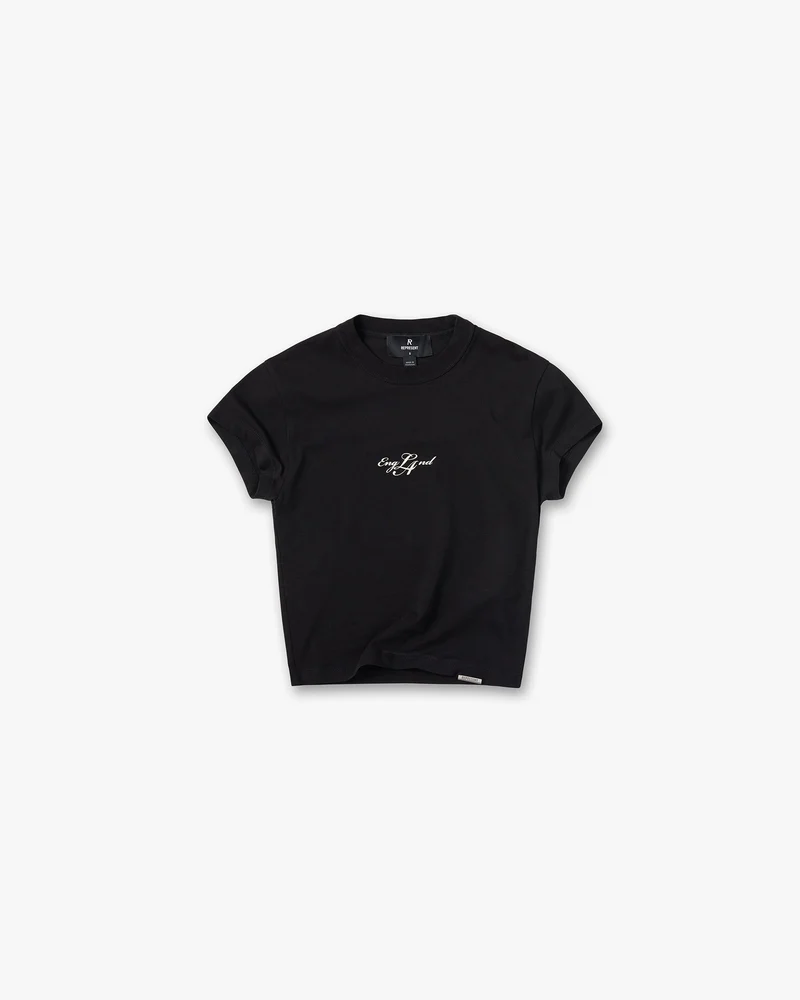 EngLAnd Baby Tee - Jet Black