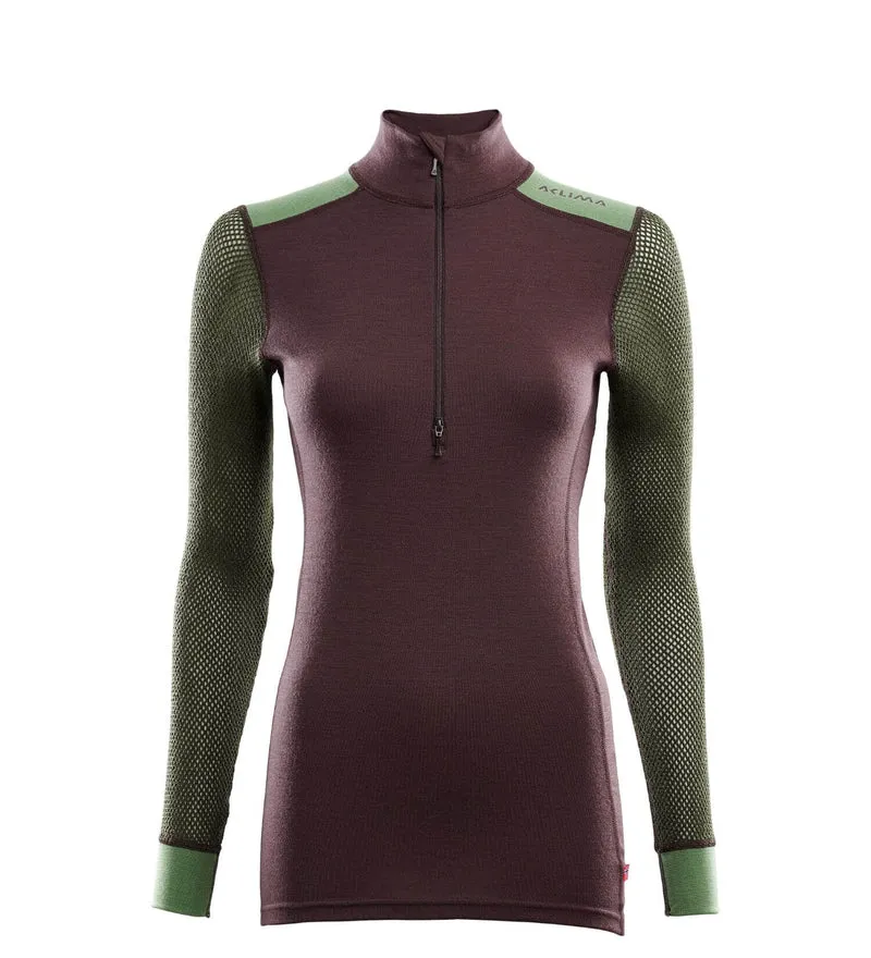 WoolNet Hybrid mockneck W's (Dam) - Underställströja i merinoull