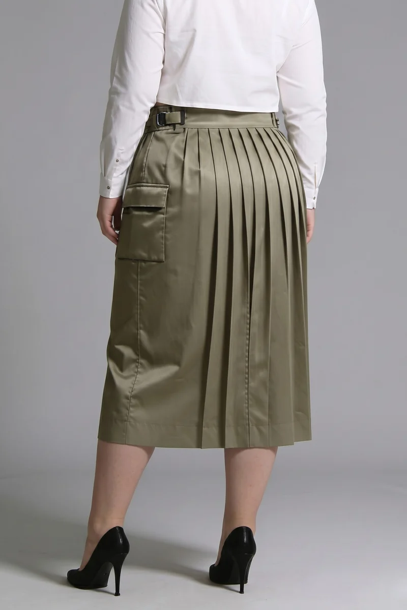Whitney Co-Ord|100% Cotton Crop Shirt With Skirt