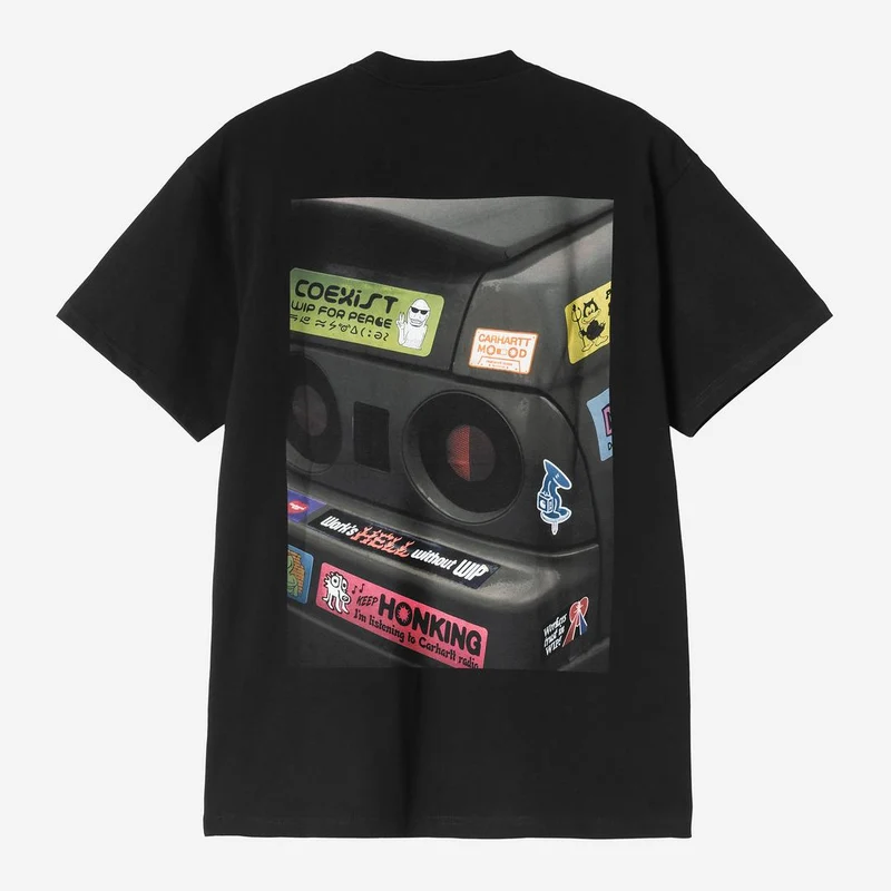 Carhartt WIP Herr T-shirt med stötfångarbil | Svart