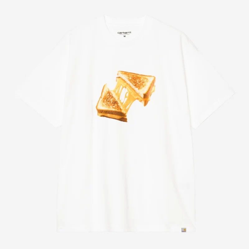Carhartt WIP Herr T-shirt med osttoast | Vit