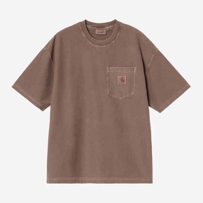 Carhartt WIP Herr-T-shirt med lösa fickor | Tobaksfärgad