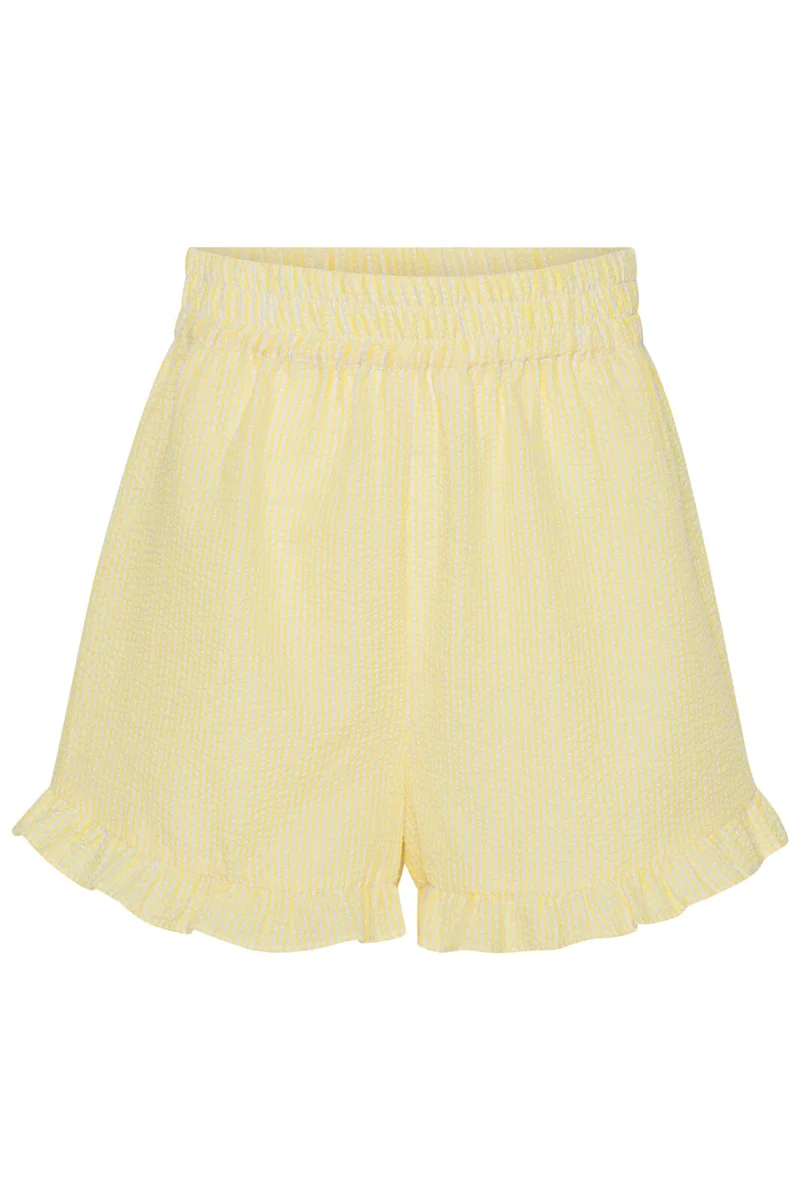 A-View - Sonja Shorts - 123 Yellow/White