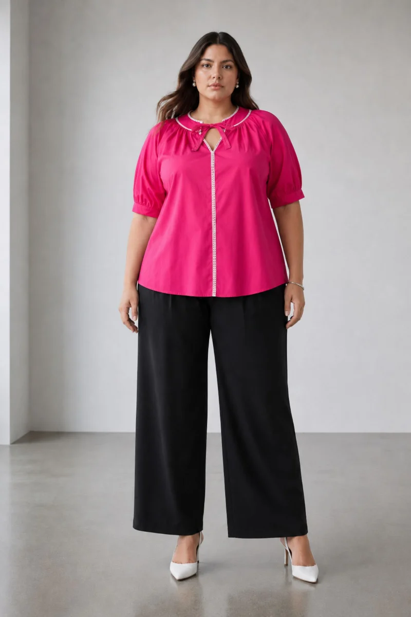 Zopa|Cotton Half Sleeves Tunic Top