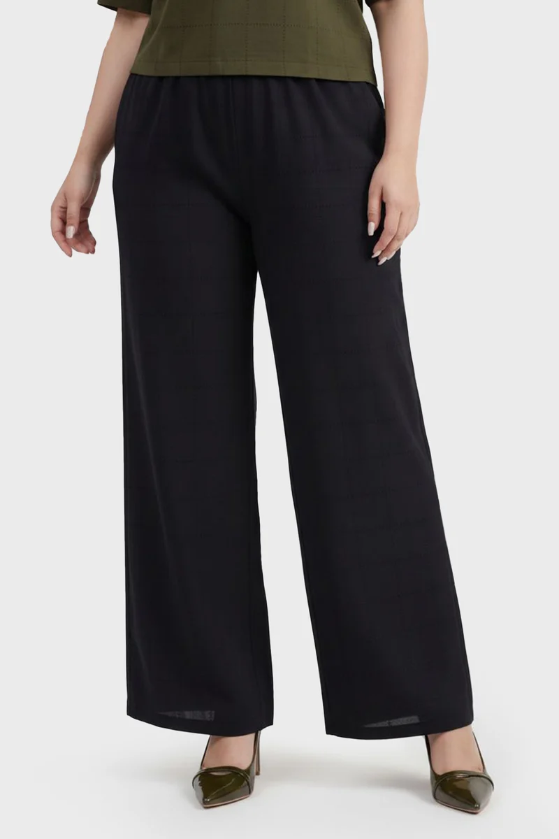 Beaa|Cotton Wide Leg Pull On Pants