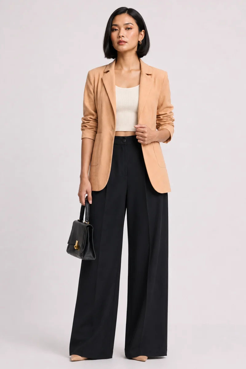 Tripti Blazer|100% Cotton Blazer Front Patch Pockets