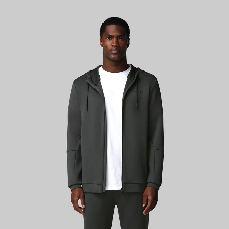 Castore Flex Full Zip Hoodie Herr | Gunmetal Svart