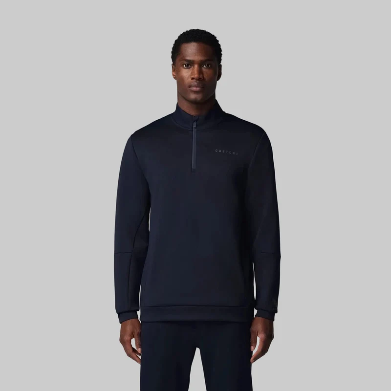 Castore Herr Flex 1/4 Dragkedja Tröja | Marinblå Tenn