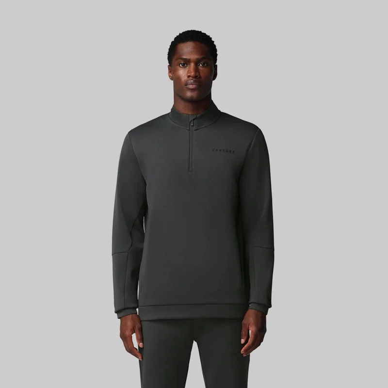 Castore Herr Flex 1/4 Dragkedja Tröja | Gunmetal Svart