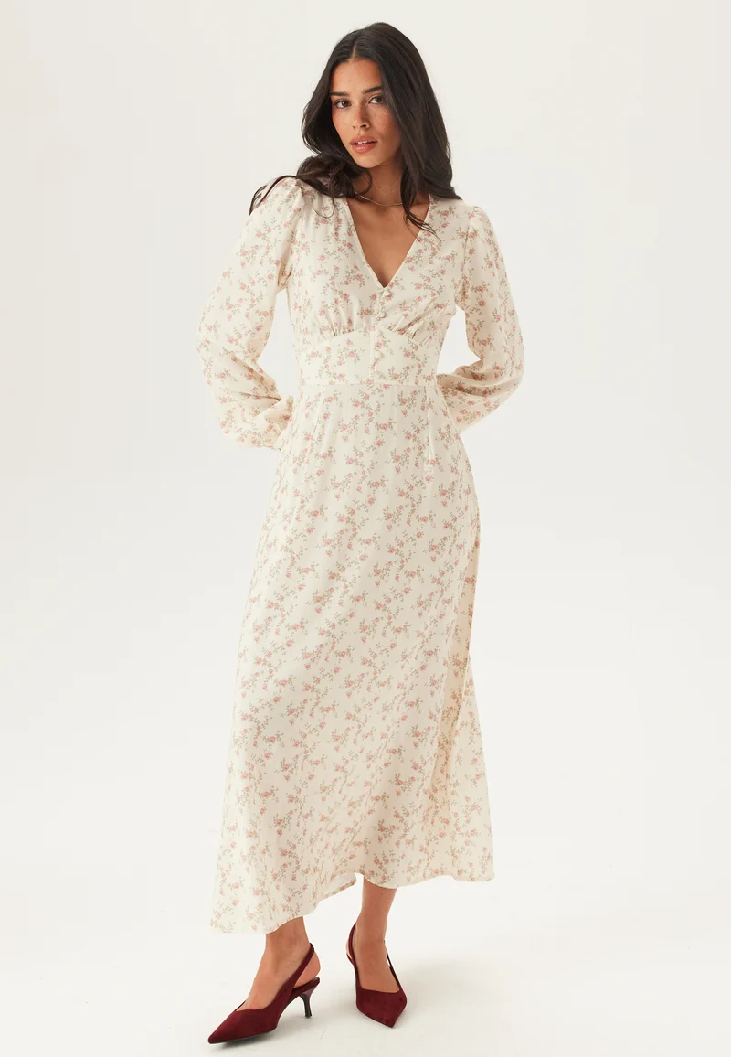 Viscose V-neck Maxi Dress
