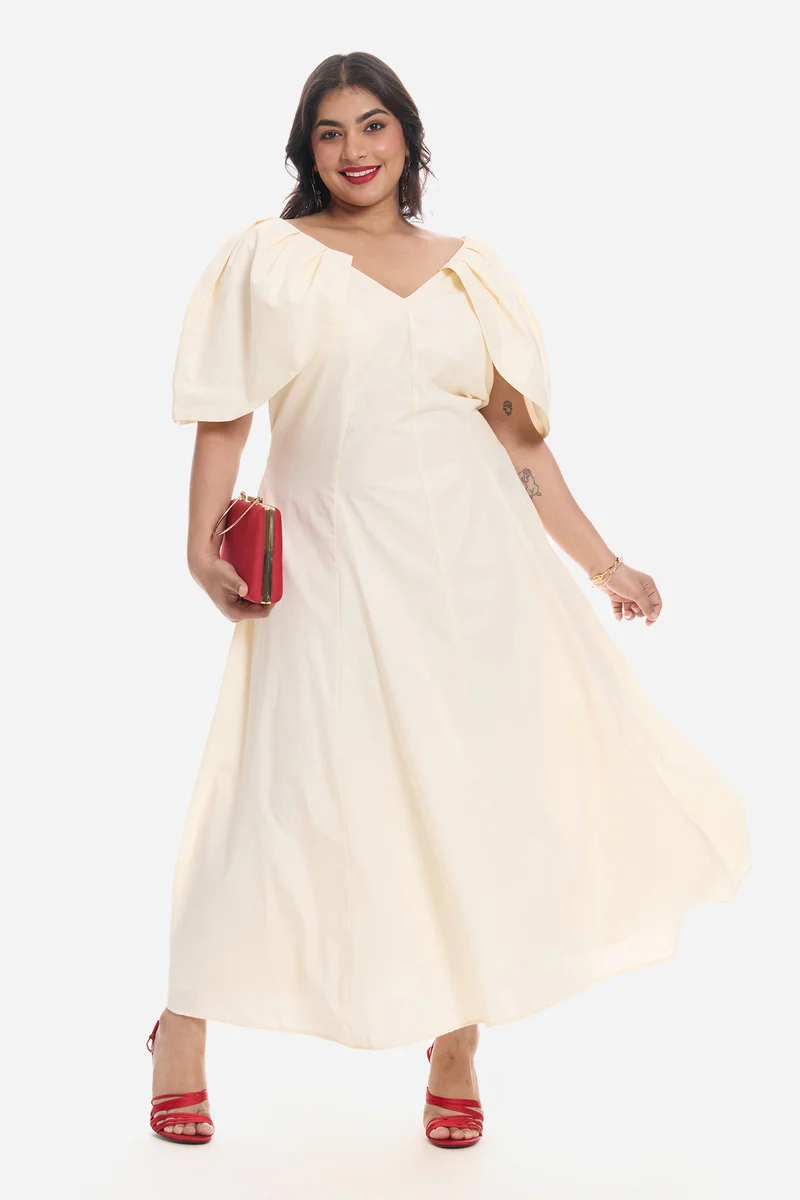 Admel|Cotton Off-Shoulder Gown