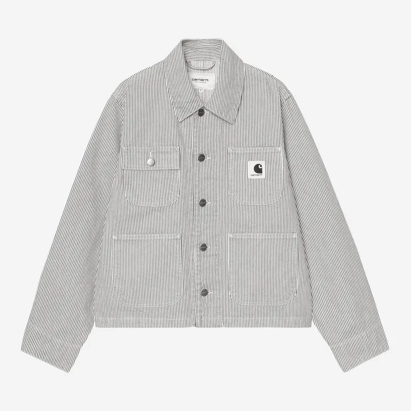 Carhartt WIP Kvinnor Mercer Chore Coat | Grafit / Vaxad stentvättad Mercer Rand