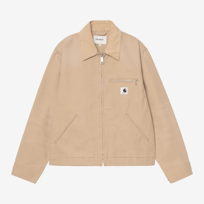 Carhartt WIP Kvinnor OG Detroit Jacka | Dusty Hamilton Brown Stone Canvas