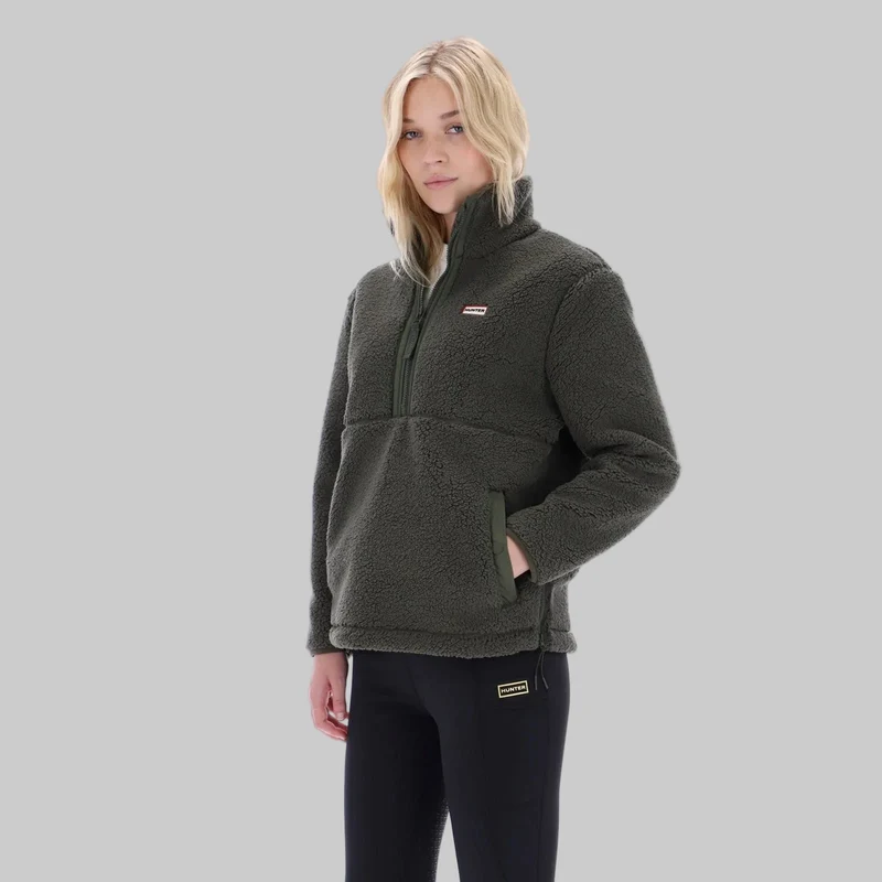 Hunter Dam Tiorga 1/4 Zip Borg Fleecejacka | Kambaba