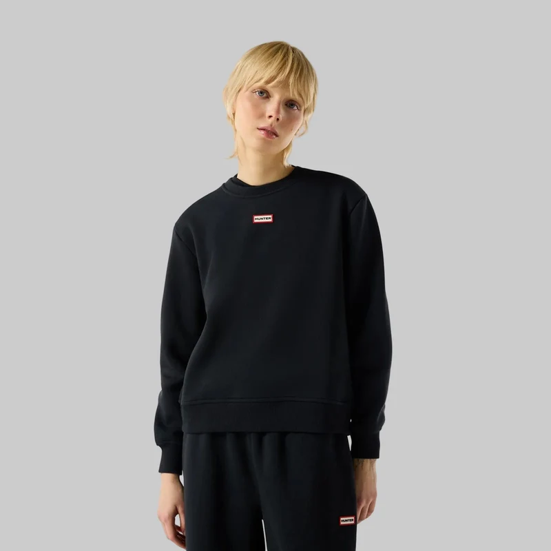 Hunter Damtröja med rund halsringning från Red Label Essentials | Svart
