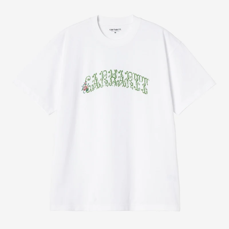 Carhartt WIP Herr T-shirt med monogram | Vit