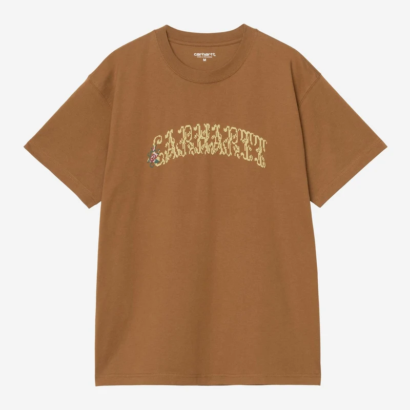 Carhartt WIP Herr T-shirt med monogram | Hamilton Brun