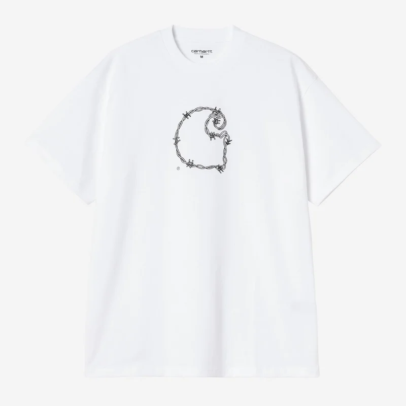 Carhartt WIP Herr Barbwire C T-shirt | Vit