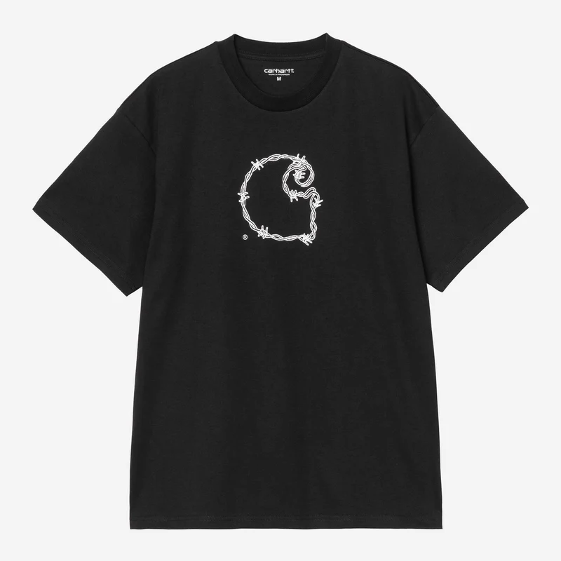 Carhartt WIP Herr Barbwire C T-shirt | Svart