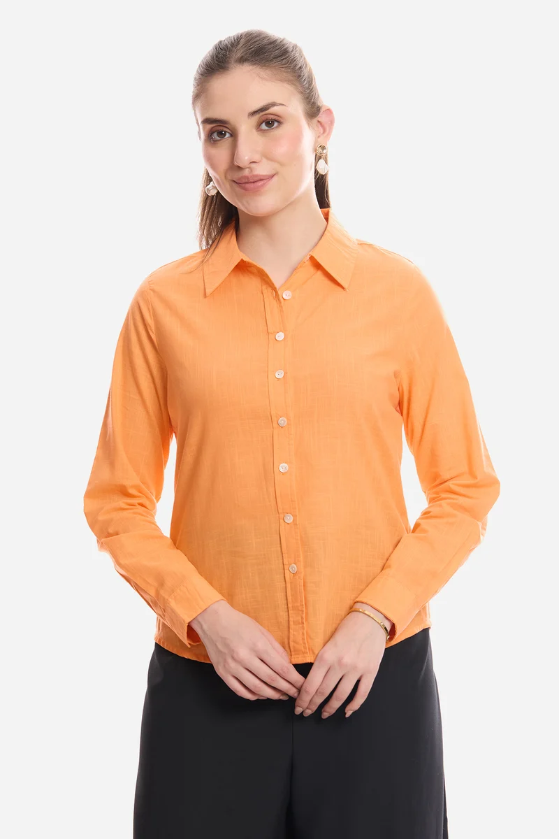 Eren|100% Cotton Button Down Shirt