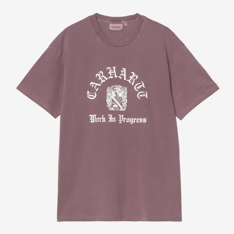 Carhartt WIP Herrvapensköld T-shirt | Mysig lila plaggfärgad