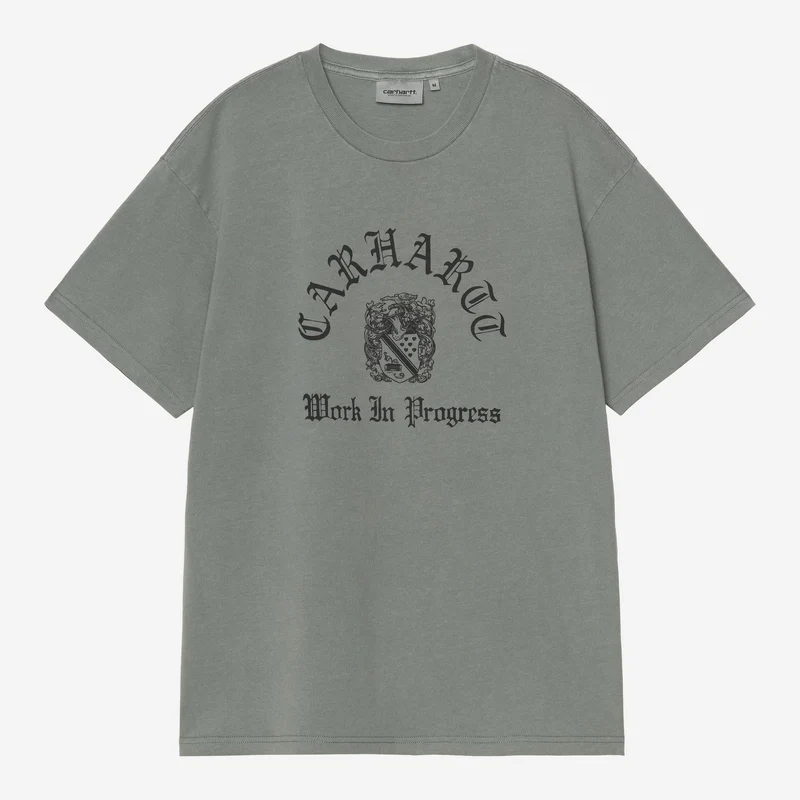 Carhartt WIP Herrvapensköld T-shirt | Sammetsgrön, plaggfärgad