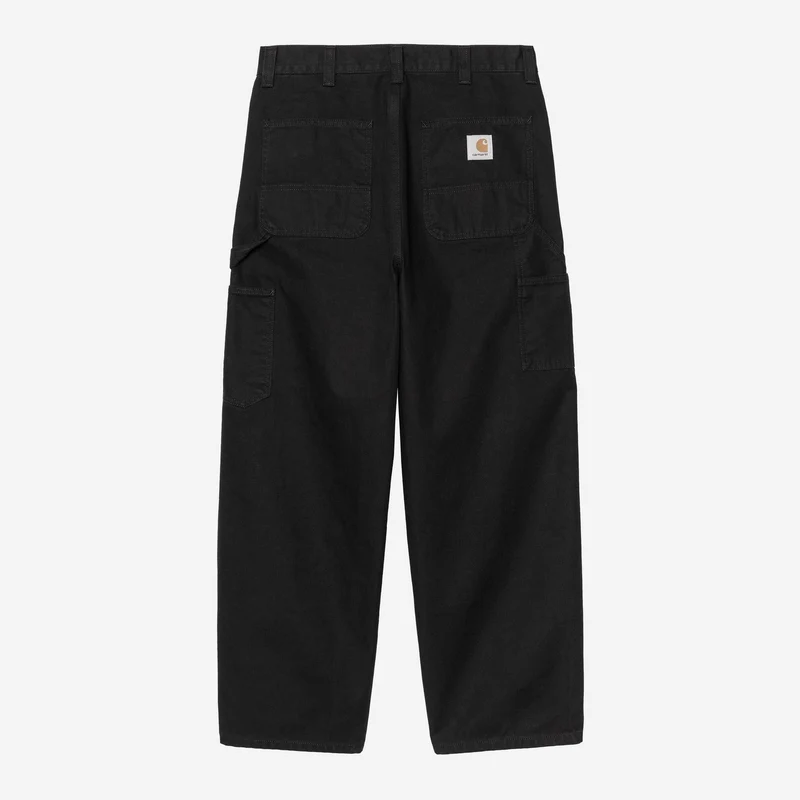 Carhartt WIP Herr OG Single Knee Byxor | Svarta stentvättade