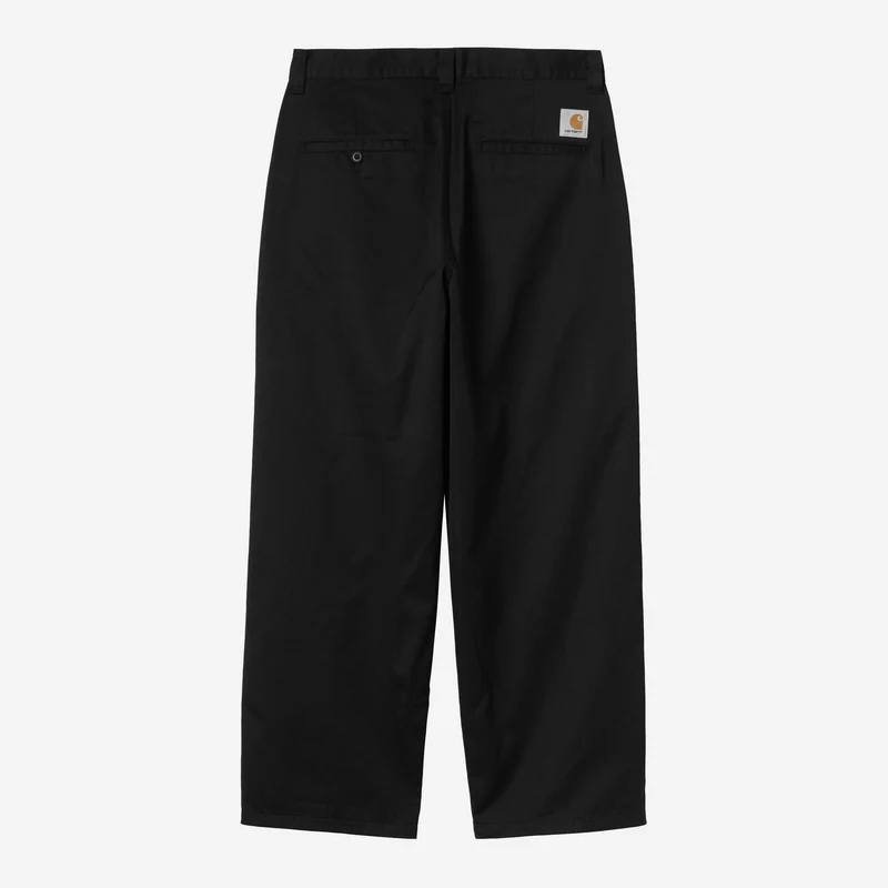 Carhartt WIP Herr Brady Double Knee Chinobyxor | Svarta, sköljda