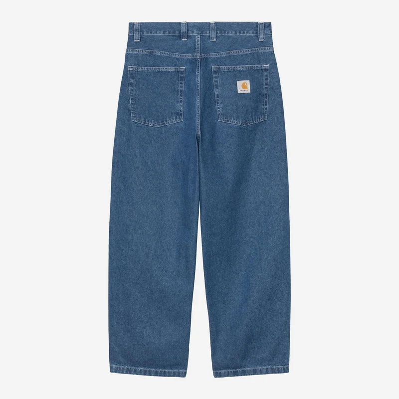 Carhartt WIP Herr Brandon Byxor | Blå stentvättade