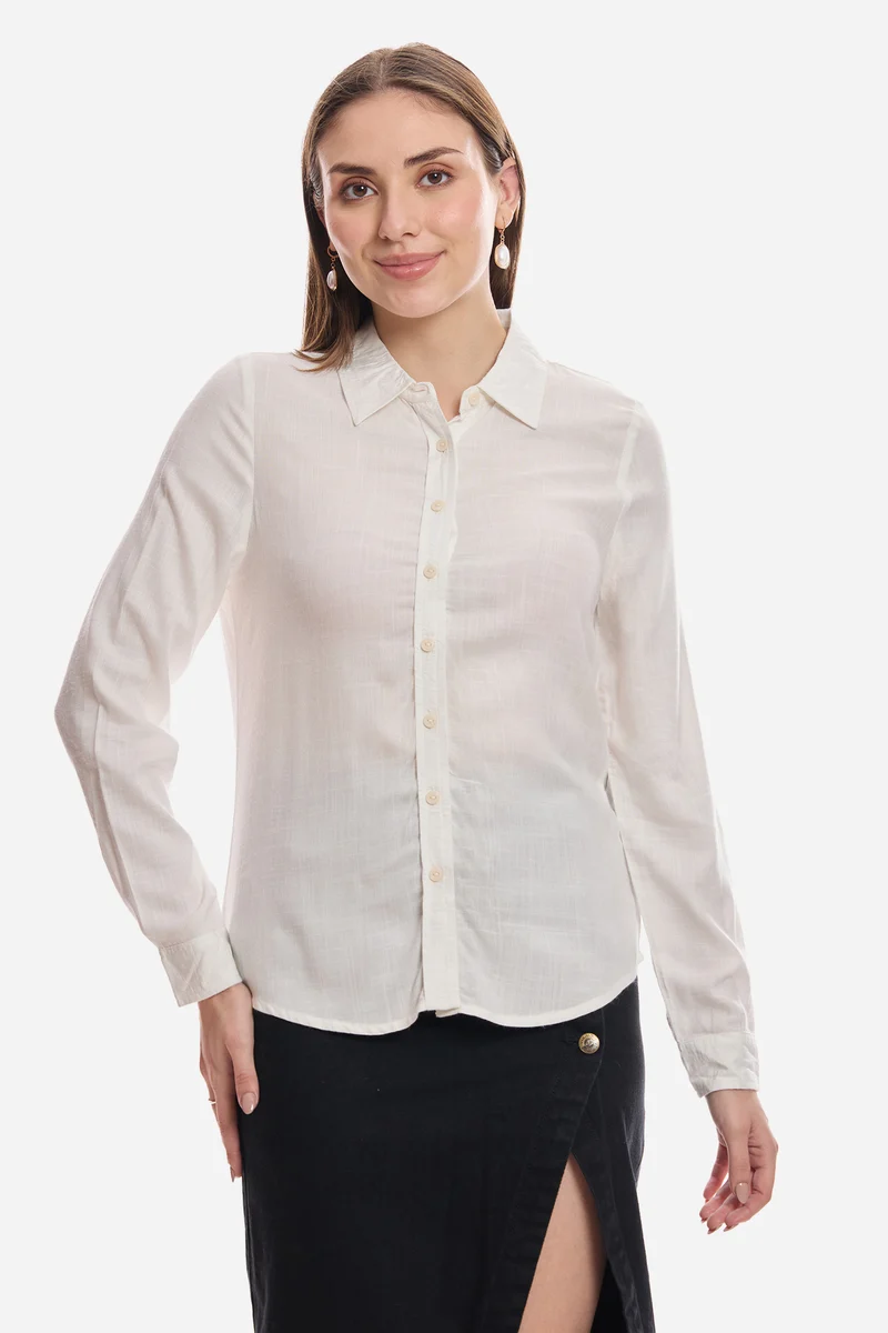 Sam|100% Viscose Button Down Shirt