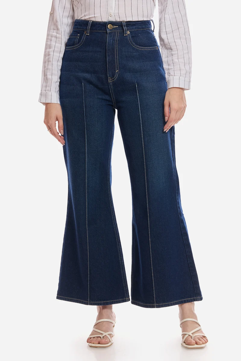 Enes|100% Cotton Flared Denim