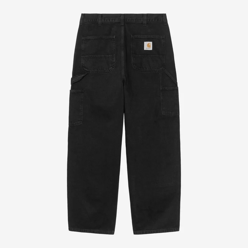Carhartt WIP Herr OG Double Knee Byxor | Svarta stentvättade