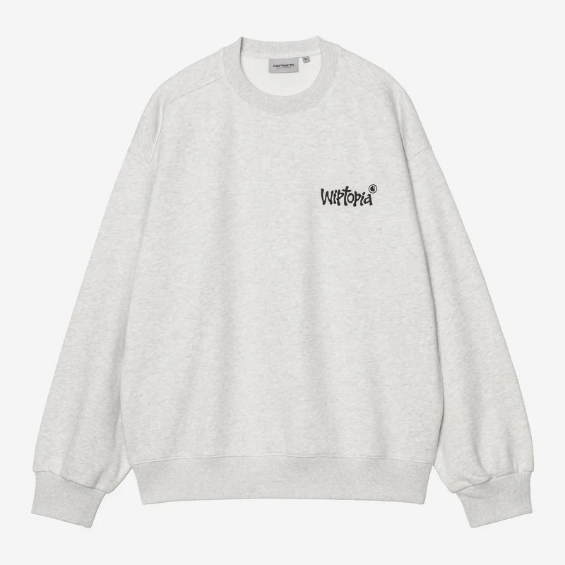 Carhartt WIP Herr Wiptopia Sweatshirt | Ash Heather