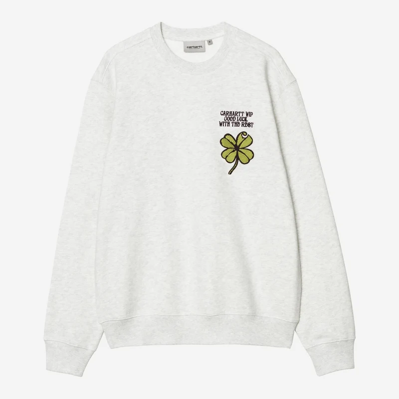 Carhartt WIP Herr Clover Sweatshirt | Ash Heather