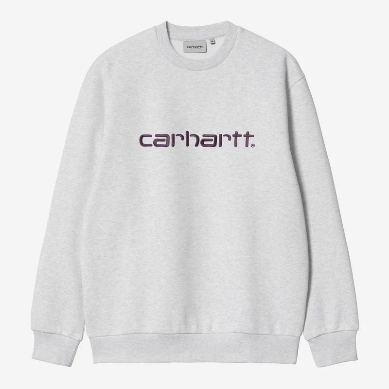 Carhartt WIP Herr Carhartt Tröja | Ash Heather Mysig Lila