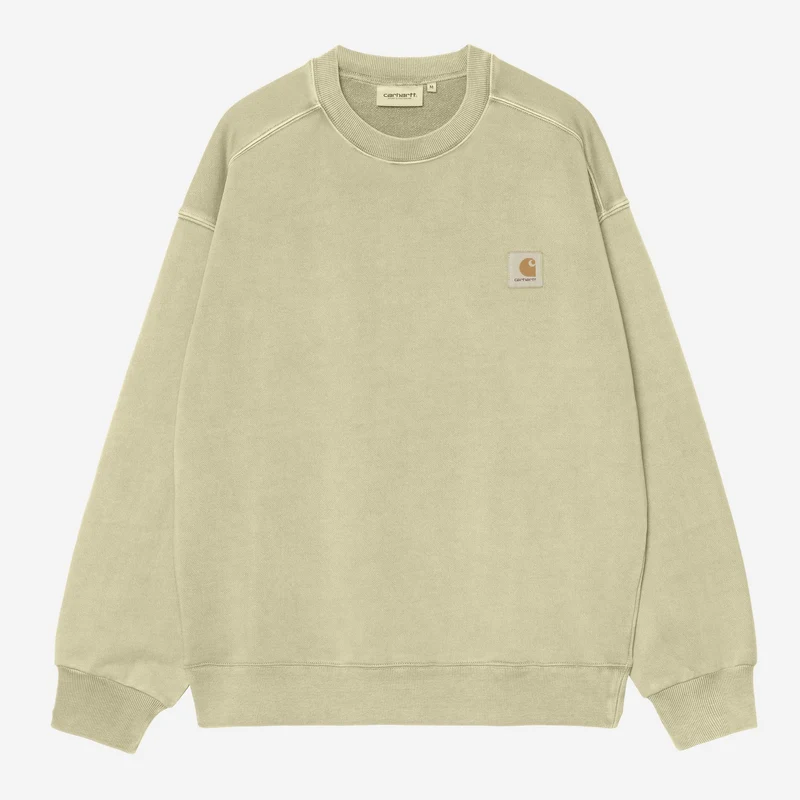 Carhartt WIP Nelson-tröja för män | Milt grön, plaggfärgad