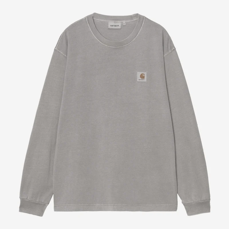 Carhartt WIP Nelson långärmad t-shirt för män | Yosemite Garment Dyed