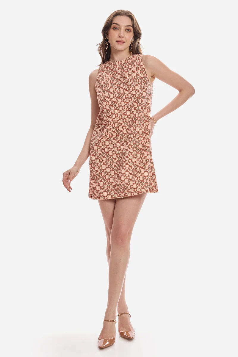 Nur|100% Cotton Tent Mini Dress