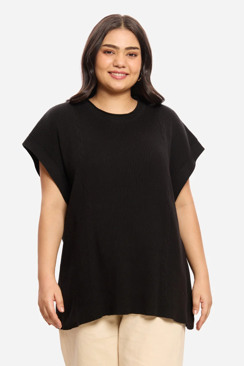 Dishni|100% Cotton Pullover With Extended Shoulders