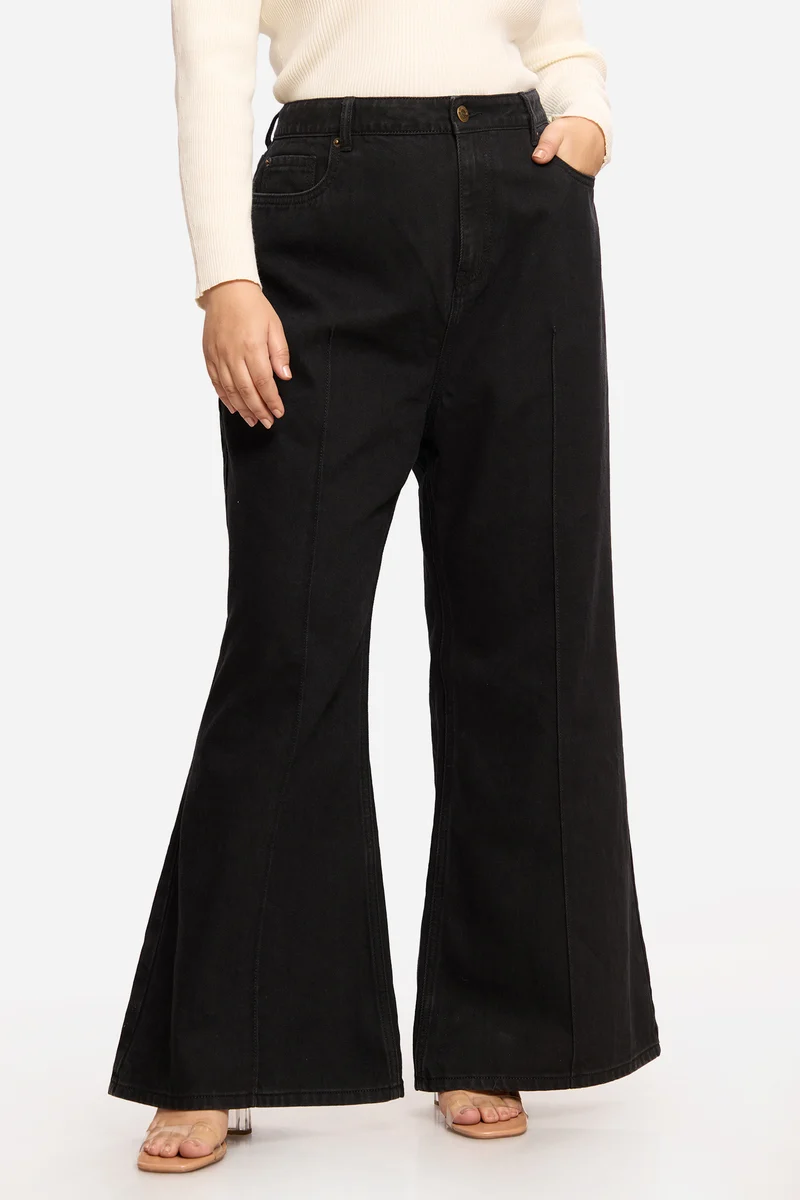 Nethmi|100% Cotton Bootcut Jeans
