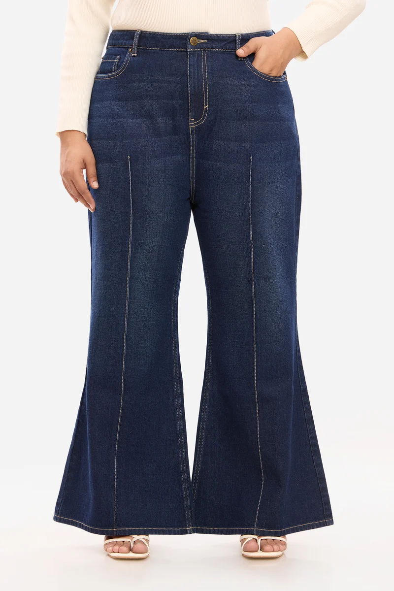 Amaya|100% Cotton Bootcut Jeans