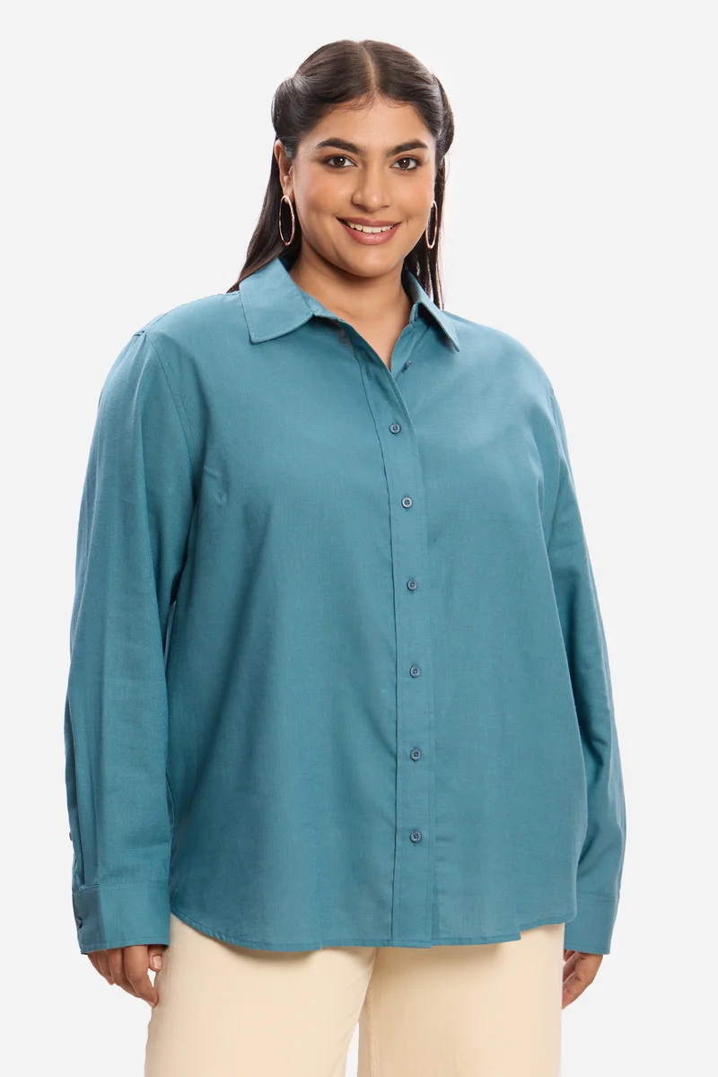Zuzanna|Lyocell Button-Down Shirt