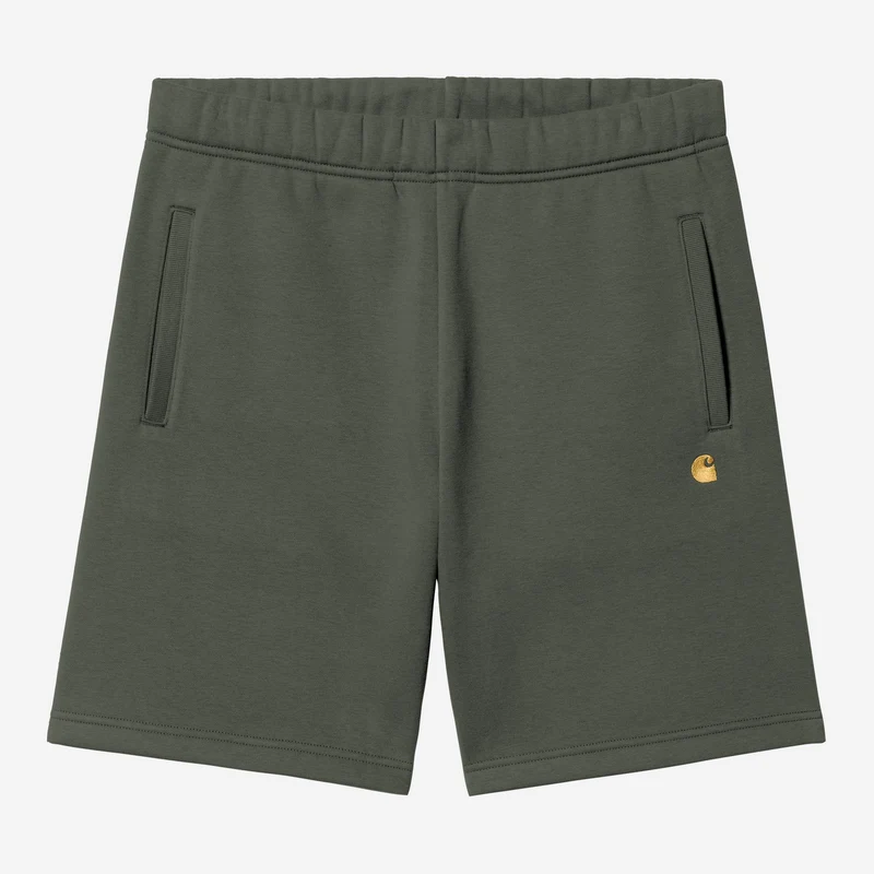 Carhartt WIP Herr Chase Sweat Shorts | Leaf