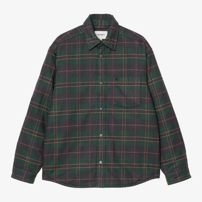 Carhartt WIP Herr Gargan Shirt Jacka | Dark Gran Check