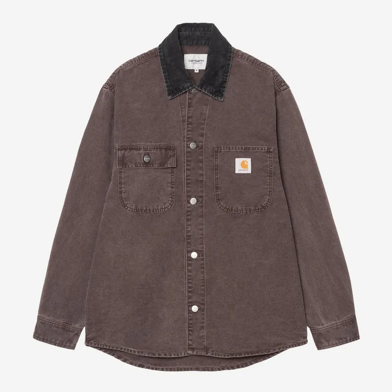 Carhartt WIP Herr Mitch Shirt Jacka | Palisander Svart