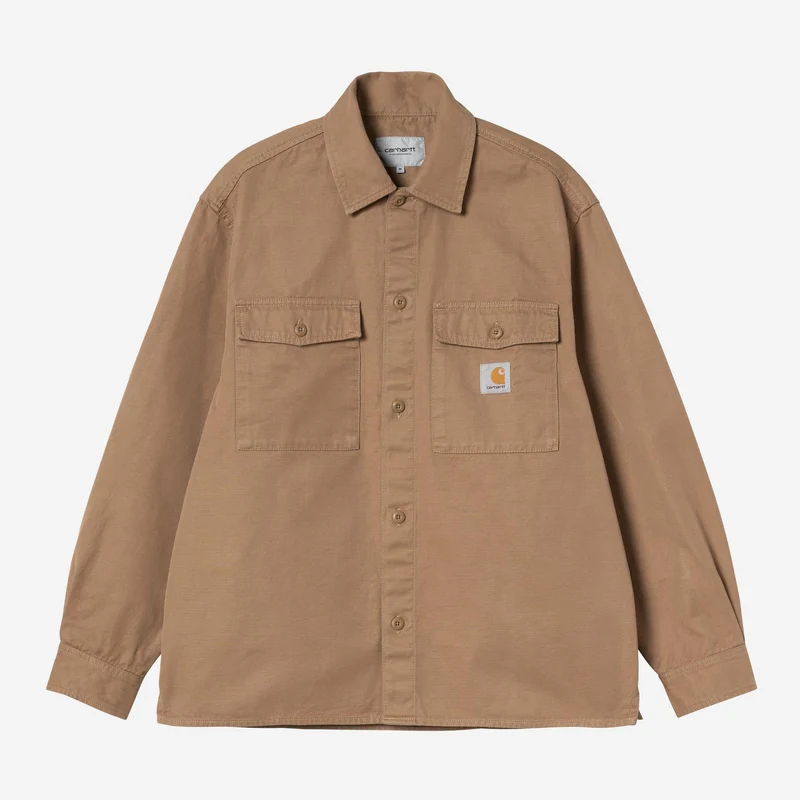 Carhartt WIP Herr Kelly Skjortjacka | Jordnötsrensad