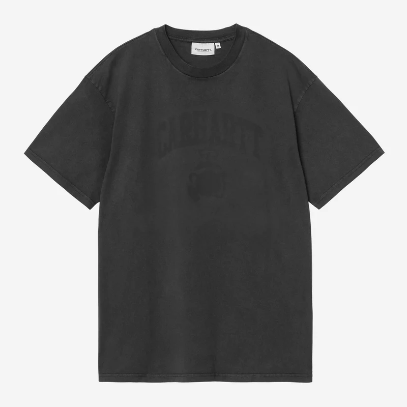 Carhartt WIP Herr T-shirt med bleknat Pond Corps-motiv | Svart