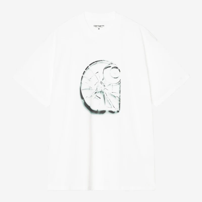 Carhartt WIP Herr T-shirt med splitter | Vit