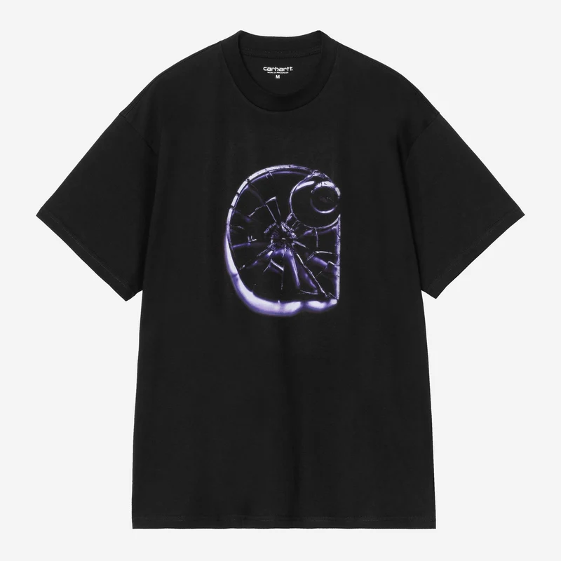 Carhartt WIP Herr T-shirt med splitter | Svart