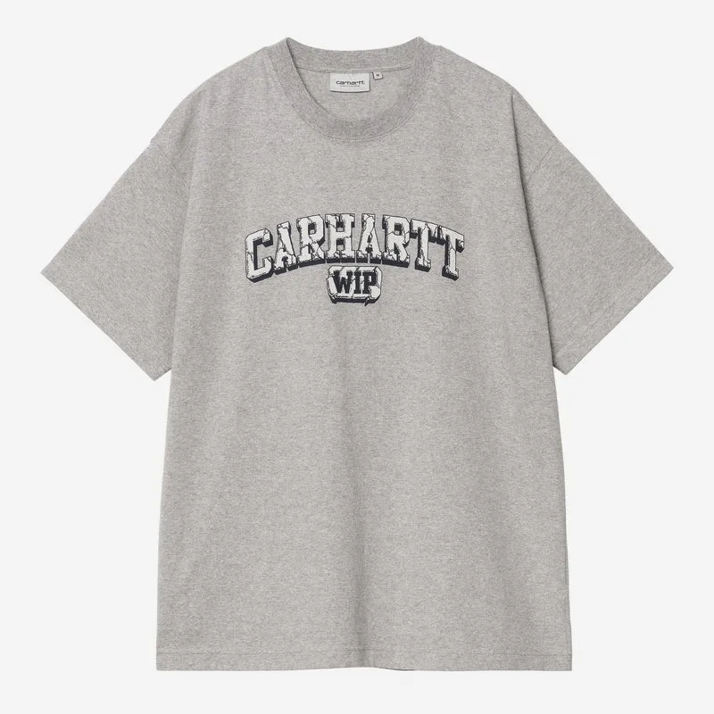 Carhartt WIP Herrtröja med slitstyrka | Gråmelerad